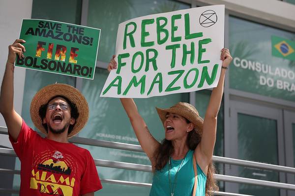 Protesters besiege Brazilian embassies worldwide over Amazon fires