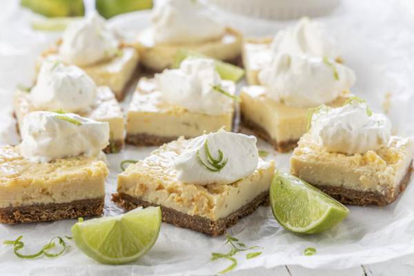 Key lime pie traybake: Perfect bite of sharp, sweet and sunny flavours