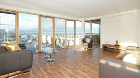 Bright Dún Laoghaire apartment with  views of the big blue