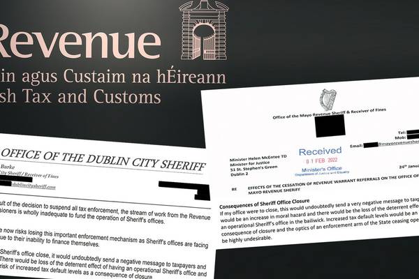 Covid debt freeze will put sheriffs out of business, Minister told