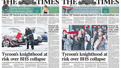 ‘London Times’ apologises for Hillsborough omission