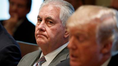 What did Donald Trump and Rex Tillerson disagree on?