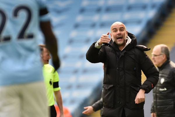 Pep Guardiola in relaxed mood as Manchester City look to seal semi-final berth