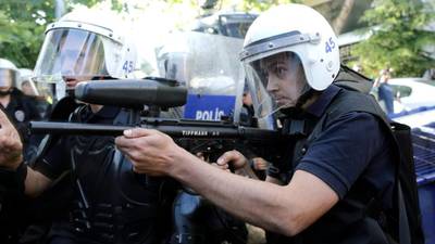 Tear gas and plastic bullets used on Turkish mine protesters