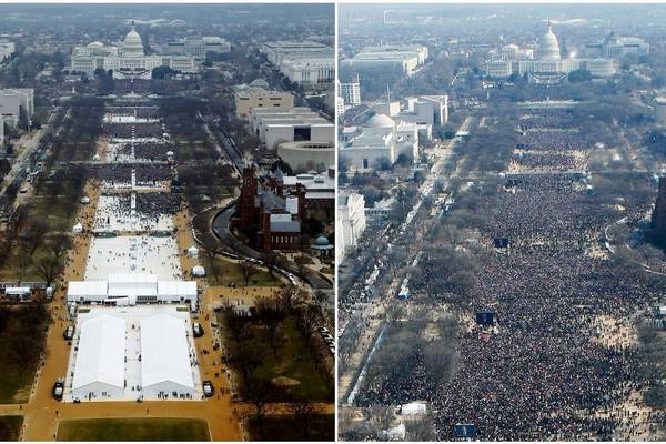 Trump feuds with media over size of inauguration crowd