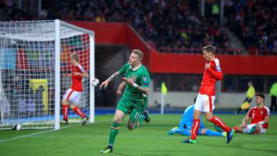 James McClean’s golden touch helps Ireland waltz past Austria