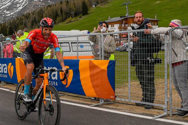 Giro d’Italia: Caruso romps home to put pressure on Bernal