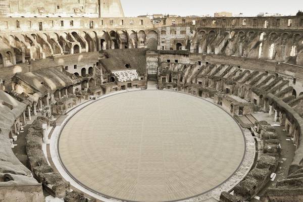 Italy unveils new high-tech floor design for Colosseum