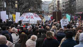 Hundreds gather in Belfast to protest against planned Covid-19 certification
