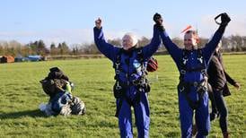 ‘I did it for Gaza’: 75-year-old grandmother skydives to raise funds for war victims