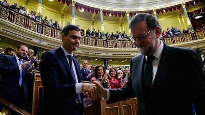 Pedro Sánchez ousts Rajoy to become Spain’s prime minister