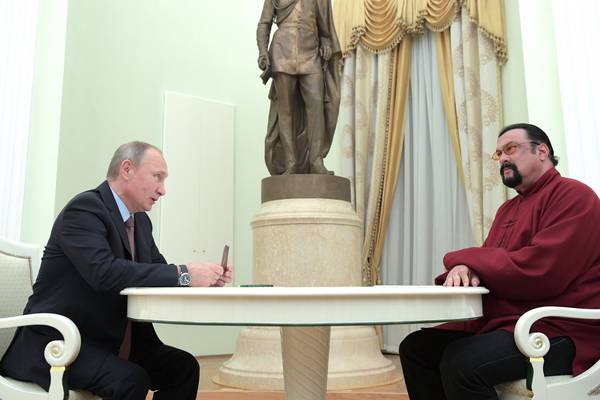 Patrick Freyne: My day with Steven Seagal, Putin’s new envoy