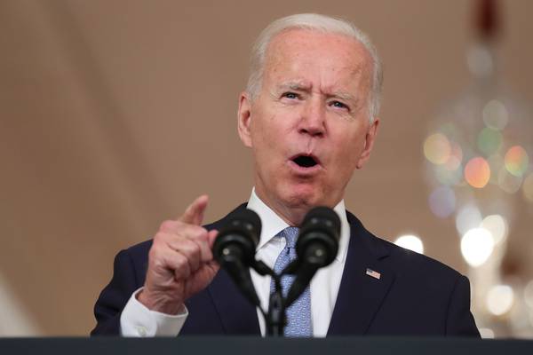 Biden defends Afghanistan exit in White House speech