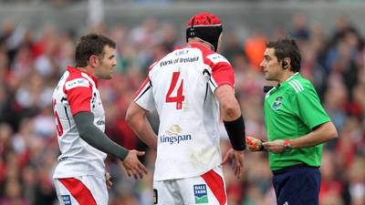 Johann Muller and Ulster left frustrated by red card decision