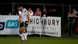 Patrick Hoban’s stunning late header earns Dundalk a point at home to Derry City