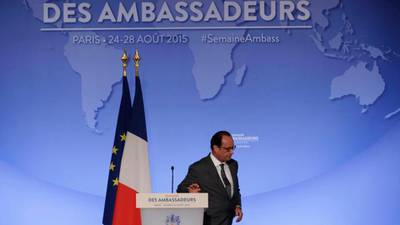 François Hollande warns of threats facing France