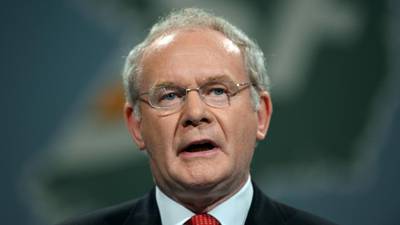 McGuinness apologises to family  of garda killed by IRA