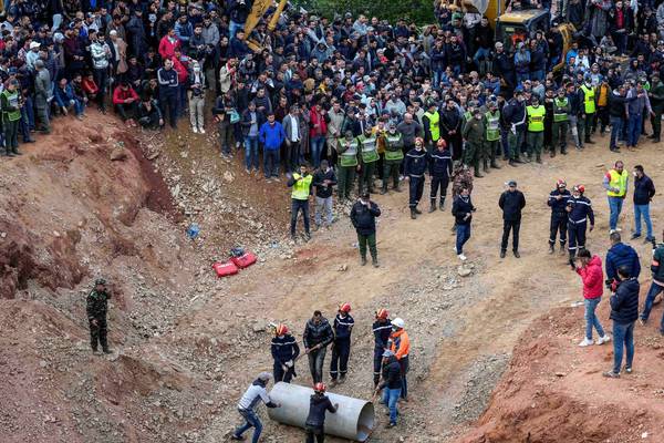 Boy (5) trapped in Moroccan well died before rescuers managed to reach him