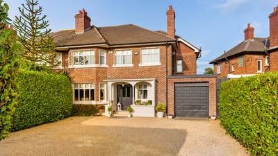 Refined 1940s redbrick with sizeable garden in Donnybrook for €1.695m