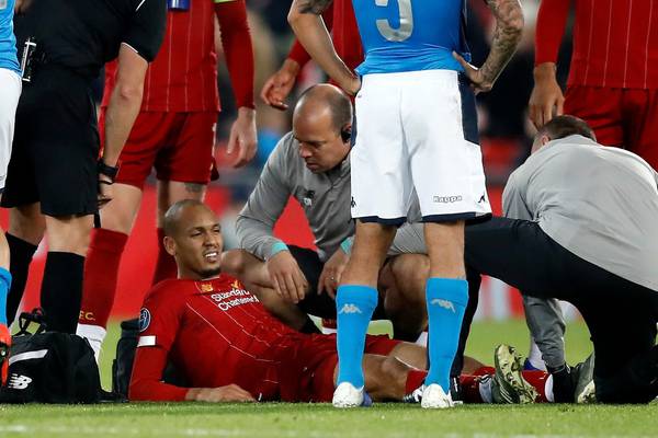 Liverpool without Fabinho until new year with ankle injury