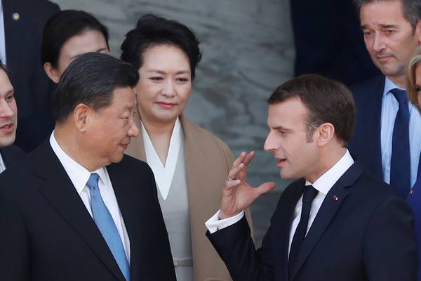 Macron and Xi pledge unity at unprecedented Paris summit