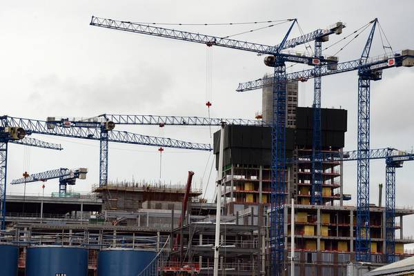 Dublin crane count drops six in April from record high in March
