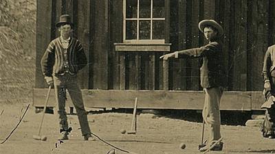 Billy the Kid photo shows outlaw playing croquet
