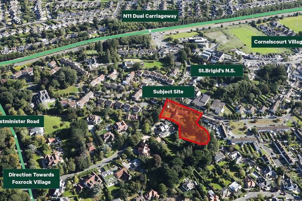 Foxrock site with scope for new homes guiding at €3.25m