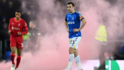 Rafael Benítez says job is safe after Everton’s heavy derby defeat