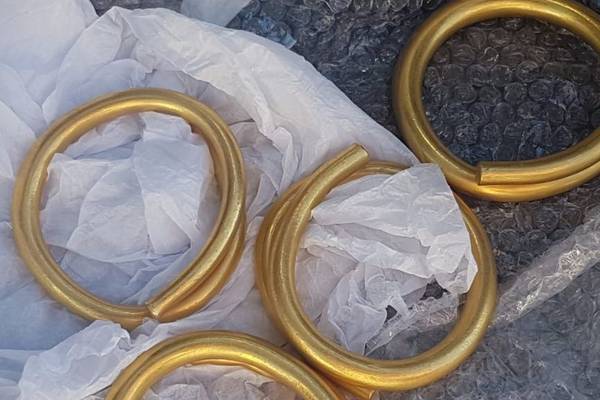 Four gold Bronze Age rings discovered in Co Donegal