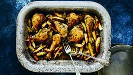 Darina Allen’s Roman-inspired one-tray chicken and chips