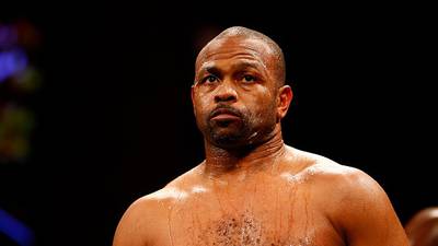 Roy Jones Jr returns to the ring to knock out a fan
