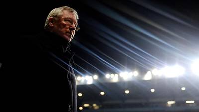 One half of Manchester plunged into darkness as Fergie time draws to a close