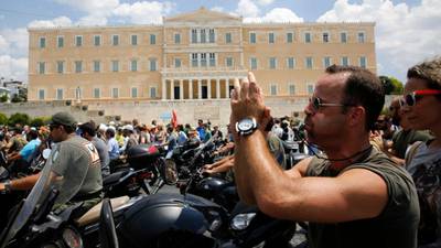 Greeks protest job cuts as unemployment hits new high