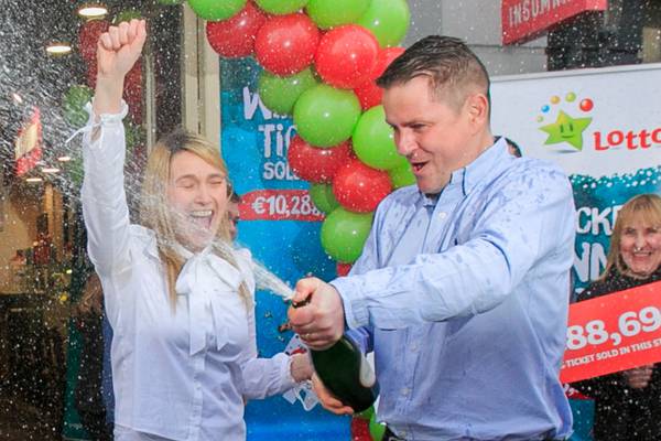 Winner of €10.2m National Lottery jackpot comes forward to claim prize