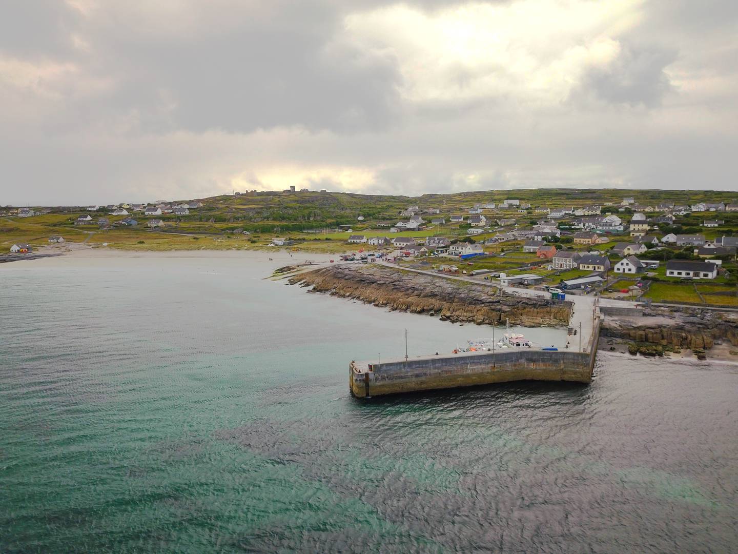 The harbour on Inis Oírr / Inisheer is in the process of a major development