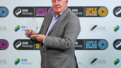 Liam Brady wins International Achievement prize at Soccer Writers’ Ireland awards