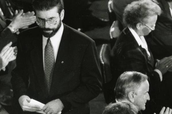 State papers: Mary Robinson-Gerry Adams handshake angered NI office