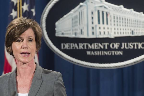 Donald Trump fires acting attorney general for defying travel ban