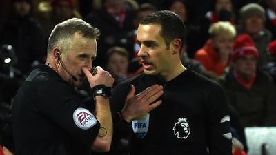 Referee Jon Moss ‘misguided’ to ask for TV help in Liverpool game