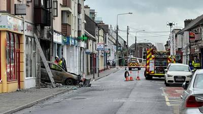 Carlow tanning salon destroyed in fire after car crashed into building