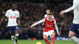 Arsenal too good for Tottenham in the derby leaving them eight points clear at top of table