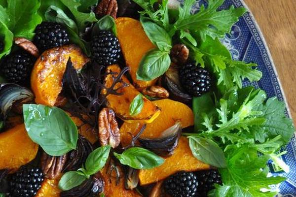 An easy to assemble warm salad full of Autumn flavours