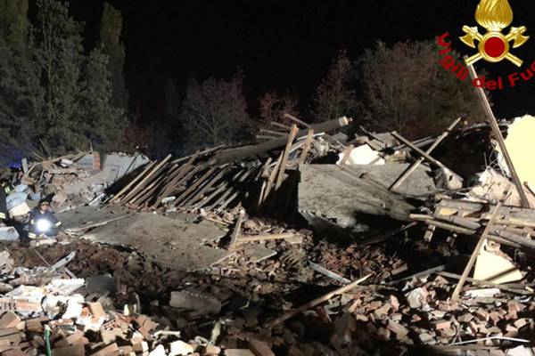Three firefighters killed in explosion in Italy