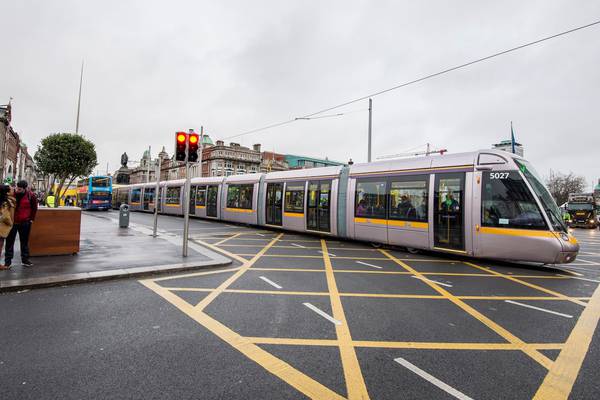 Luas trams moving at ‘slow jogging pace’ through city centre