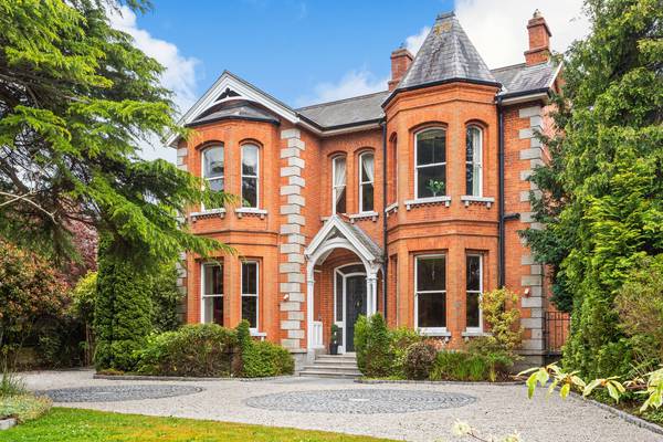 Imposing six-bed Victorian on Ailesbury Road for €4.85m