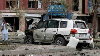 Two killed as blasts target Afghan presidential candidate