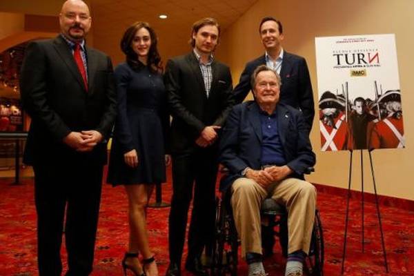 George H W Bush issues second apology after actor claims he touched her