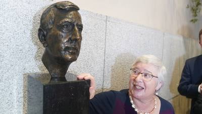 Bronze bust of David Trimble unveiled at Leinster House