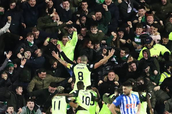 Celtic’s Scott Brown nets last minute winner and then sees red